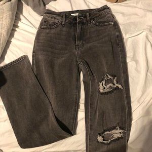Acid Wash Grey Pacsun Mom Jeans